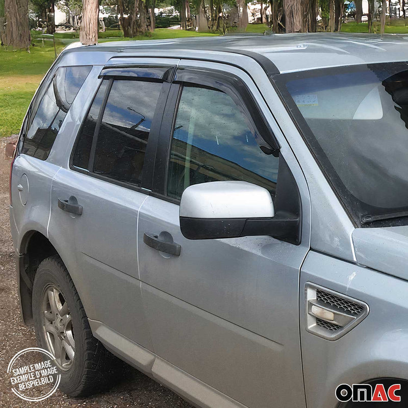 4x Windabweiser Regenabweiser für Dacia Duster 2010-2017 Acryl Dunkel