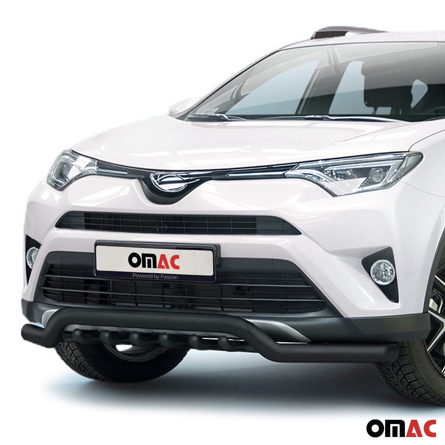 Frontschutzbügel Frontbügel für Toyota RAV4 2015-2018 Edelstahl mit ABE Schwarz