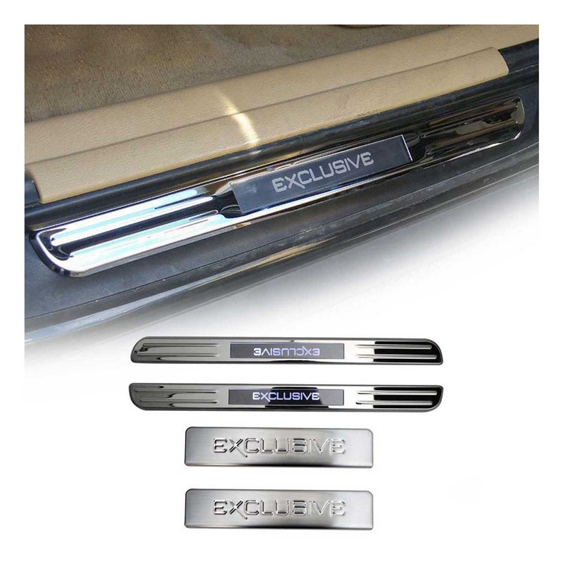 Einstiegsleisten Türschweller Exclusive für Audi A4 Edelstahl Silber 4tlg