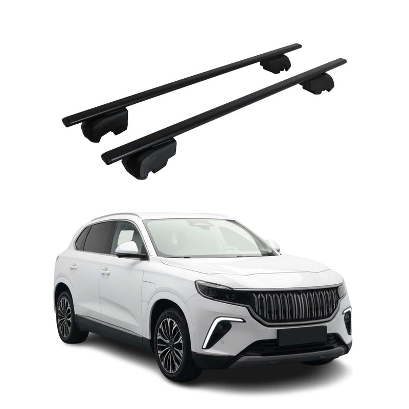 Dachträger Grundtäger für Togg T10X 2023-2025 75kg ABE Metall Schwarz 2 tlg