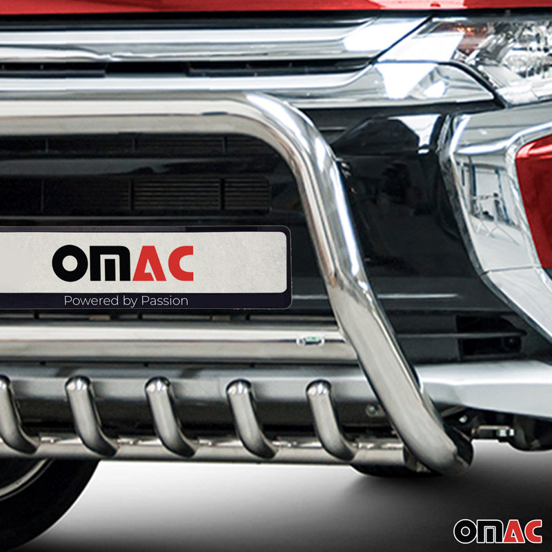 Frontbügel Frontschutzbügel für Mitsubishi Outlander 2015-2021 Stahl Silber