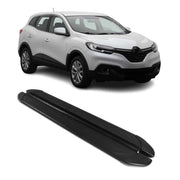 Trittbretter Seitenschweller für Renault Kadjar 2015-2022 Aluminium Schwarz 2tlg