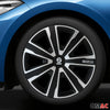 Hubcaps Wheel Trims Sparco Palermo 16" Inch Car Cover Set Black 4x