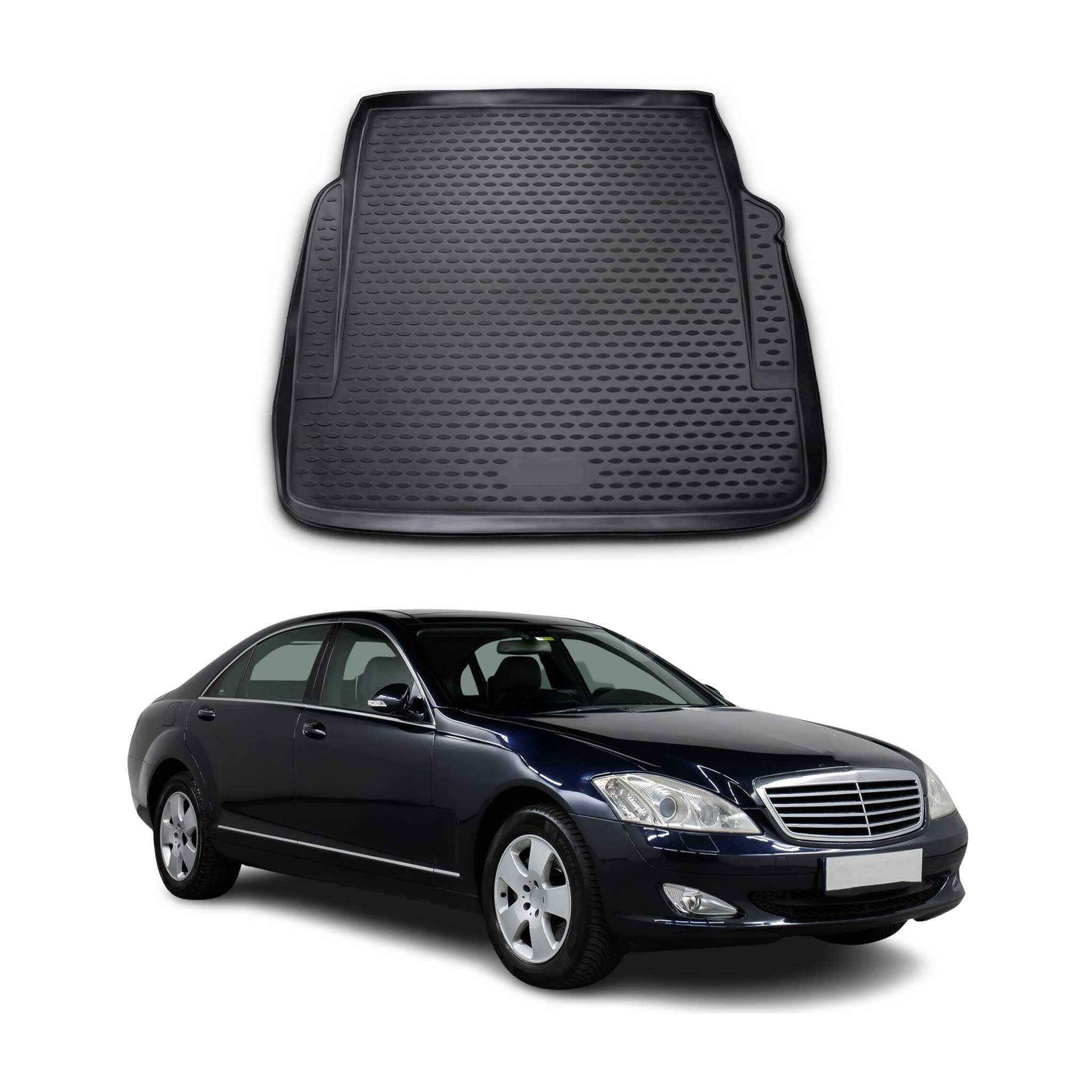 Kofferraummatte Kofferraumwanne für Mercedes S Klasse W221 2005-2013 Gummi TPE