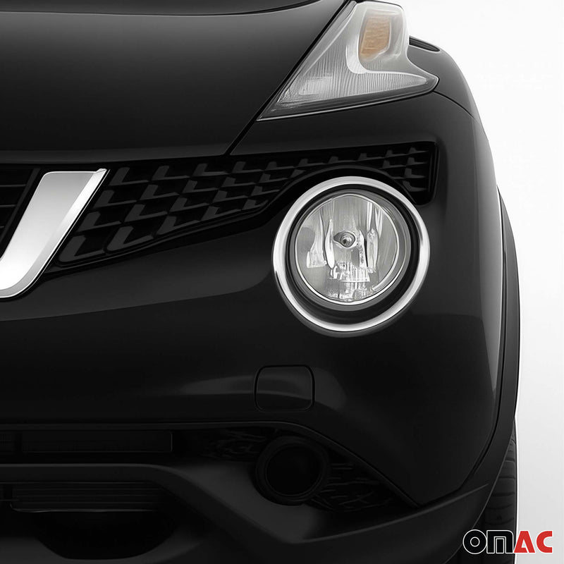 Scheinwerfer Leisten Scheinwerferblende für Nissan Juke 2014-2019 Edelstahl 2tlg