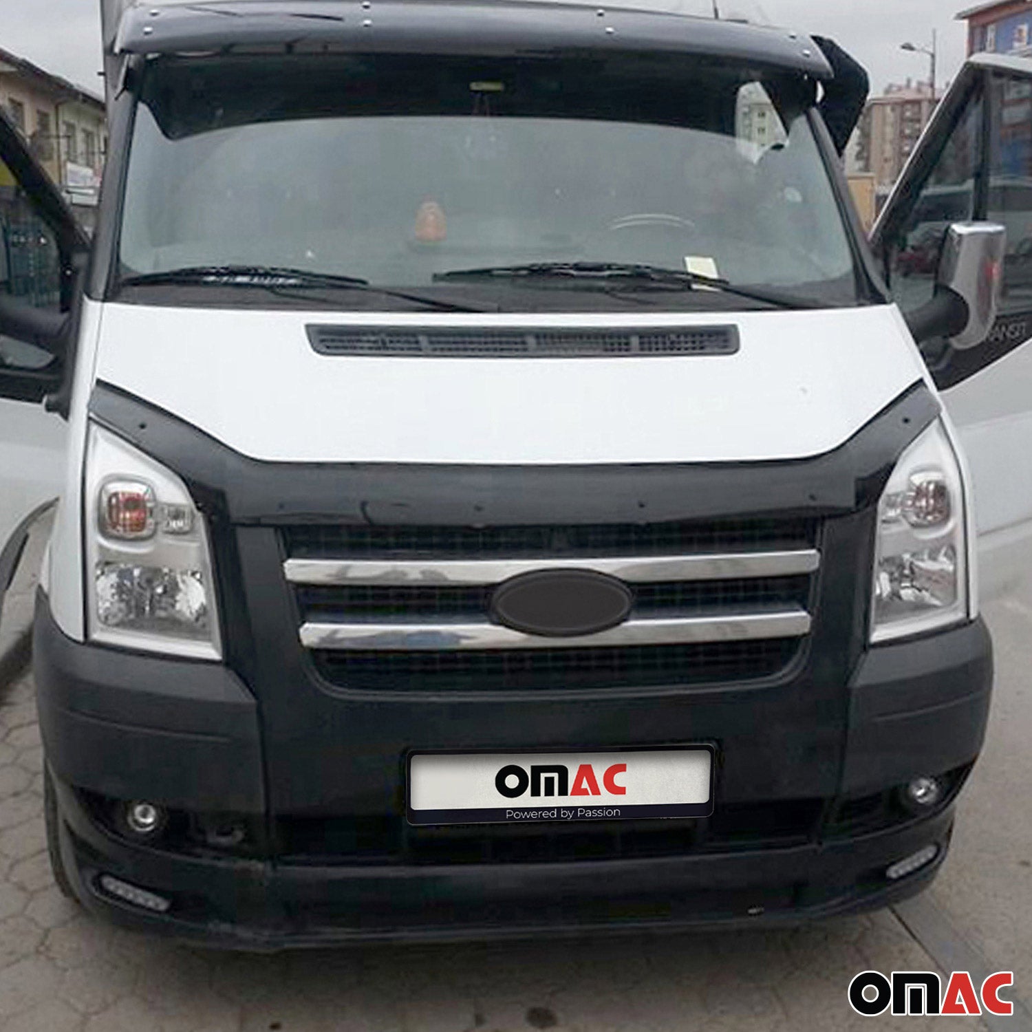 Sonnenblende Motorhaube Deflektor Set für Ford Transit 2006-2014 Acryl 2tlg