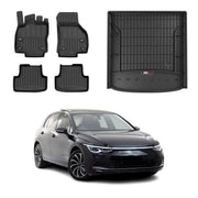 OMAC Fußmatten & Kofferraumwanne Set für VW Golf mk8 Variant 2019-2026 obere