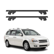 Dachträger für Kia Grand Carnival II 2006-2010 Pre-FL Alu 90kg TÜV Schwarz 2tlg