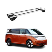 Dachträger Grundtäger für VW ID. BUZZ 2022-2026 75kg Aluminium Silber 2 tlg