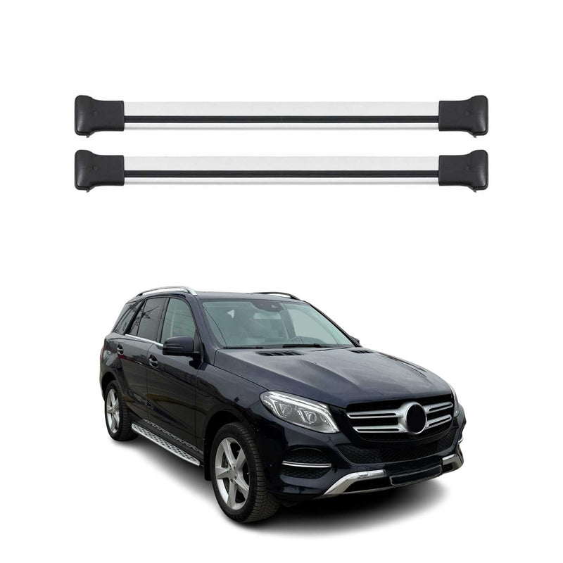 Dachträger Grundtäger für Mercedes GLE W166 2015-2019 75kg Alu Silber 2 tlg