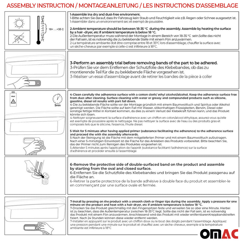Heckklappe Kofferraumöffner Griff für Mercedes Citan 2012-2021 Edelstahl Chrom