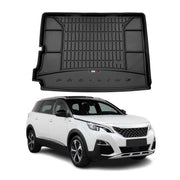 OMAC Gummi Kofferraumwanne für Peugeot 5008 2017-2024 TPE Laderaumwanne Schwarz