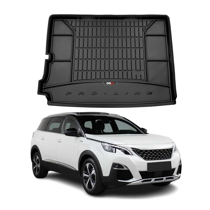 OMAC Gummi Kofferraumwanne für Peugeot 5008 2017-2025 TPE Laderaumwanne Schwarz