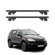 Dachträger Grundtäger für Ssangyong Kyron 2005-2015 Alu 90kg TÜV Schwarz 2tlg