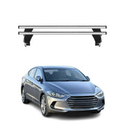 Menabo Dachträger Grundtäger für Hyundai Elantra mk6 2017-2020 50kg Alu Grau 2x