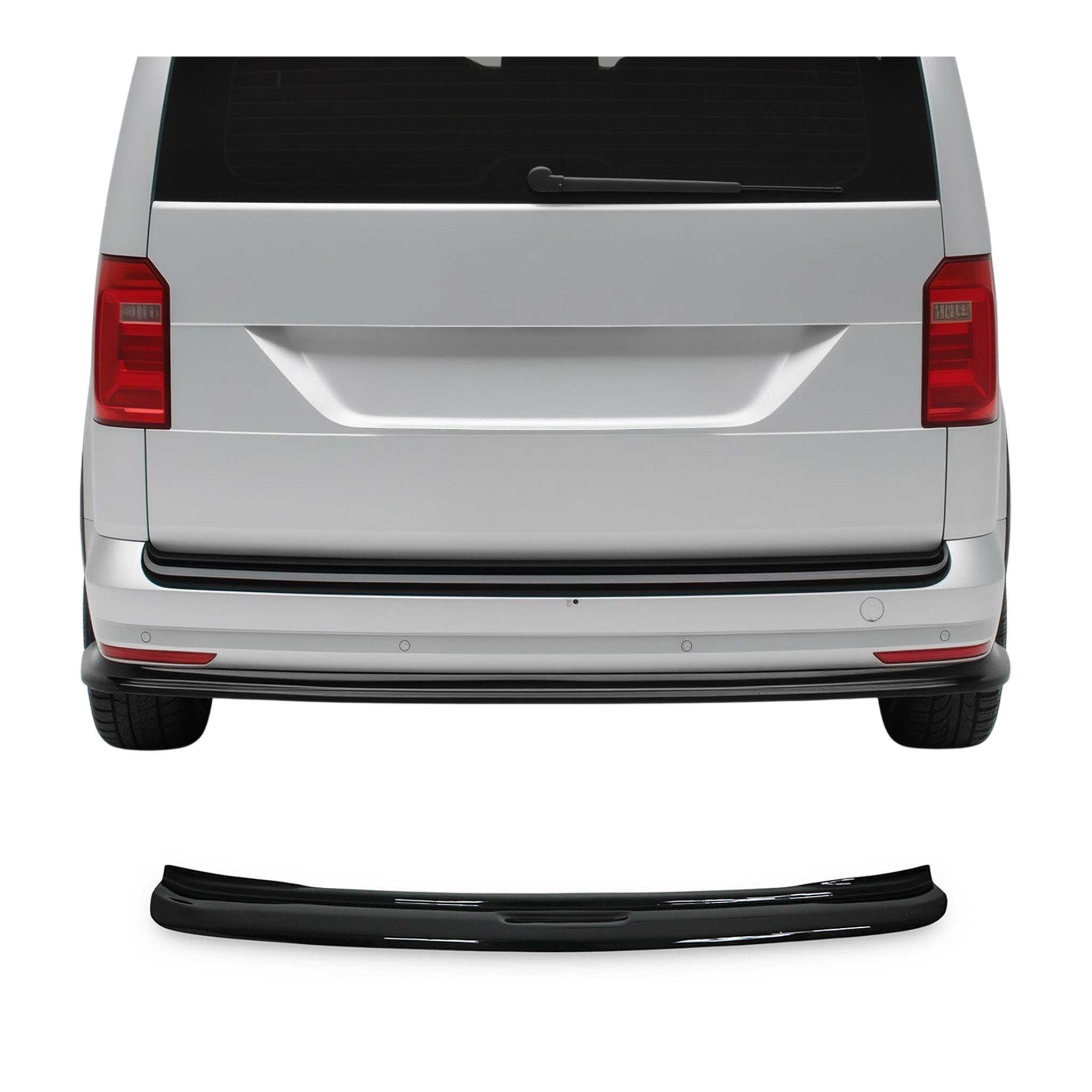 Ladekantenschutz Stoßstange für VW Caddy III 2015-2020 FL Acryl glänzend schwarz