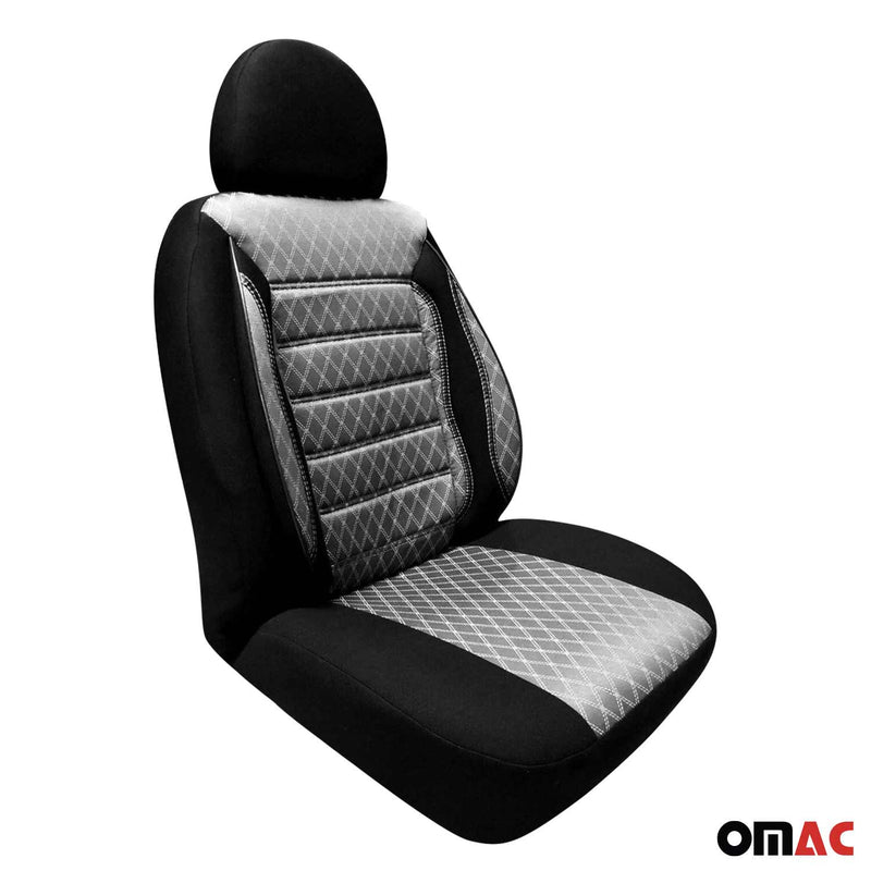 Sitzbezüge Schonbezüge für Mercedes Vito W447 2014-2025 Grau Schwarz 2Sitz Vorne