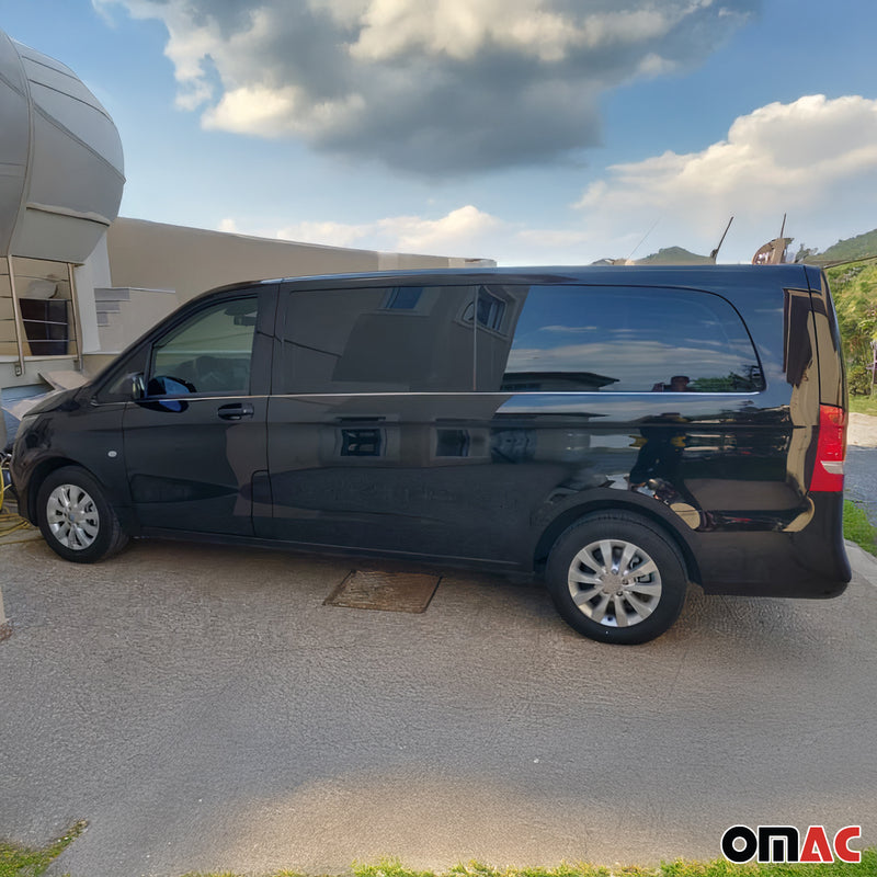 Fensterleisten für Mercedes Vito W447 2014-2025 Extra Langer Radstand Chrom 8x