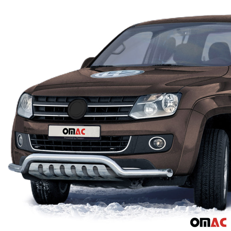 Edelstahl Frontschutzbügel für VW Amarok 2010-2016 Edelstahl ABE Silber