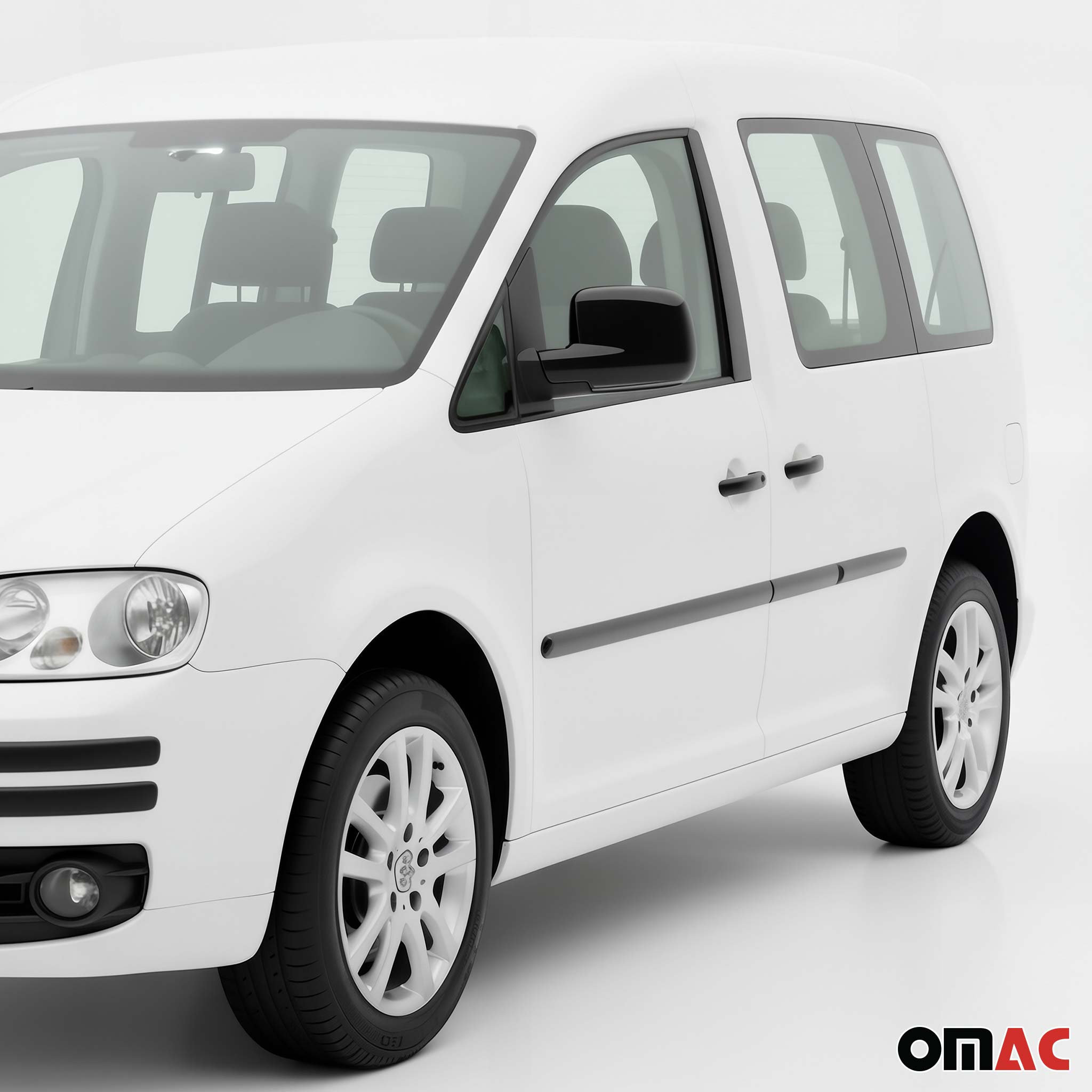 Türgriff Blende Türgriffkappen für VW Caddy 2003-2015 3-Tür Edelstahl Dunkel 6x