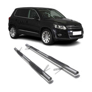 Edelstahl Trittbretter Schwellerrohre für VW Tiguan 2007-2016 Edelstahl Silber