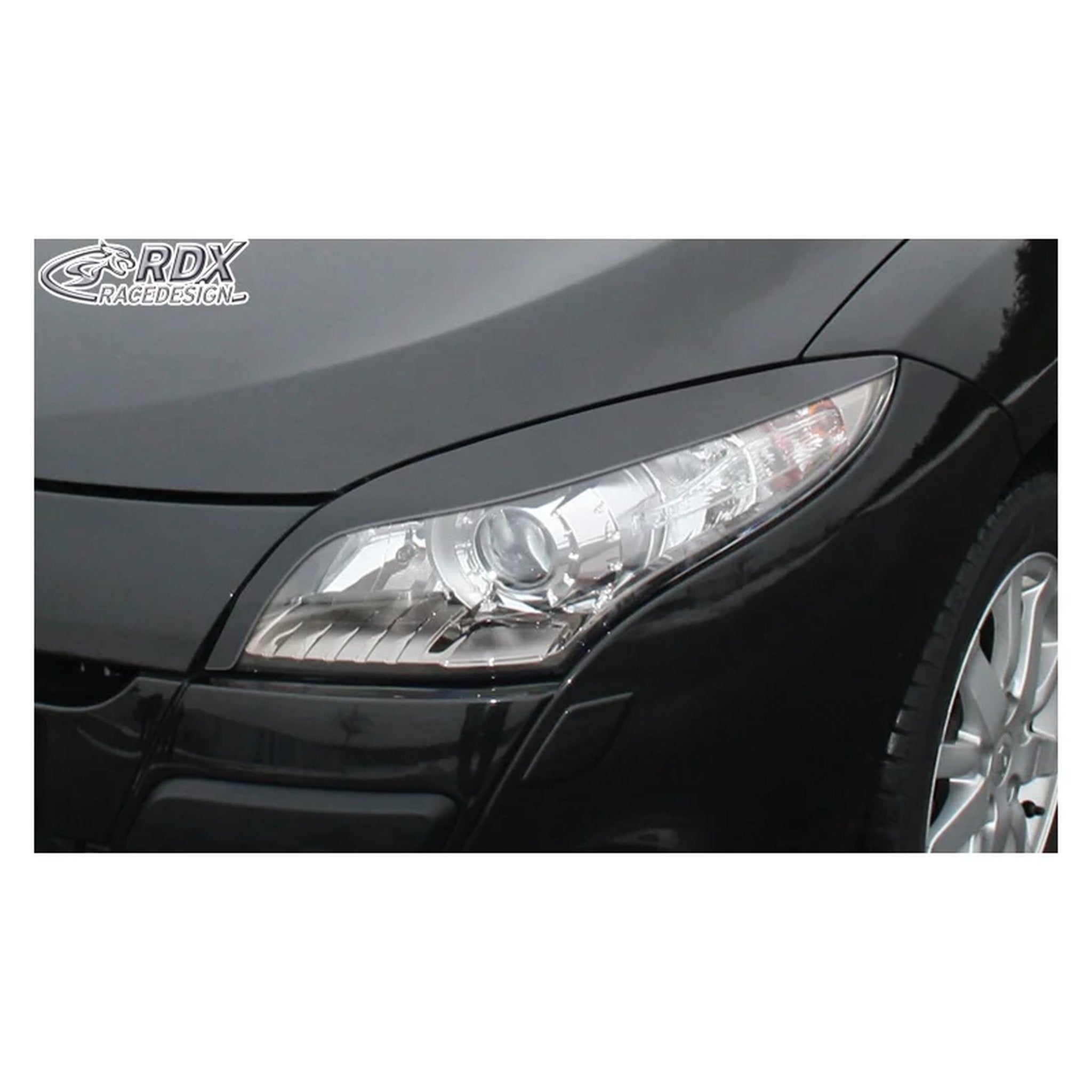 RDX Scheinwerferblenden für Renault Megane III 2008-2015 ABS TÜV