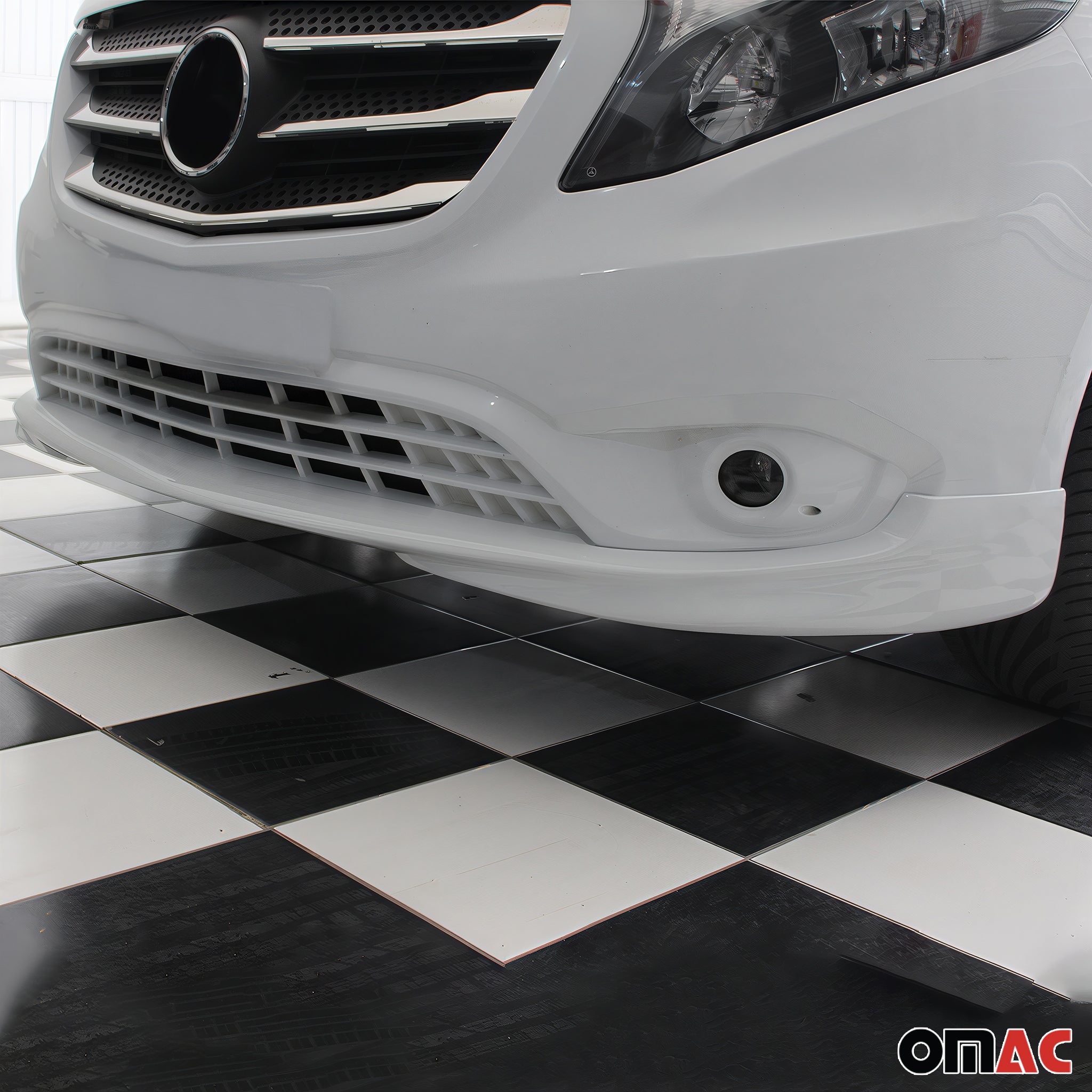 Stoßstange Front Spoiler Lipe für Mercedes Vito W447 2014-2019 ABS Grundiert