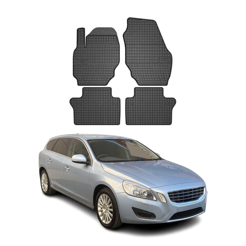 OMAC Gummi Fußmatten für Volvo V70 2007-2016 Automatten Gummi TPE Schwarz 4tlg