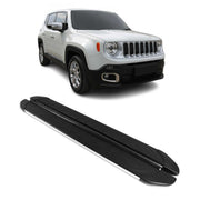 Trittbretter Seitenschweller für Jeep Renegade 2015-2024 Aluminium Schwarz Grau