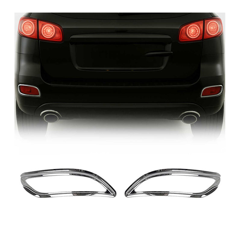 Nebelscheinwerfer Rahmen Umrandung für Hyundai Sonata V Chrom ABS Silber 2tlg