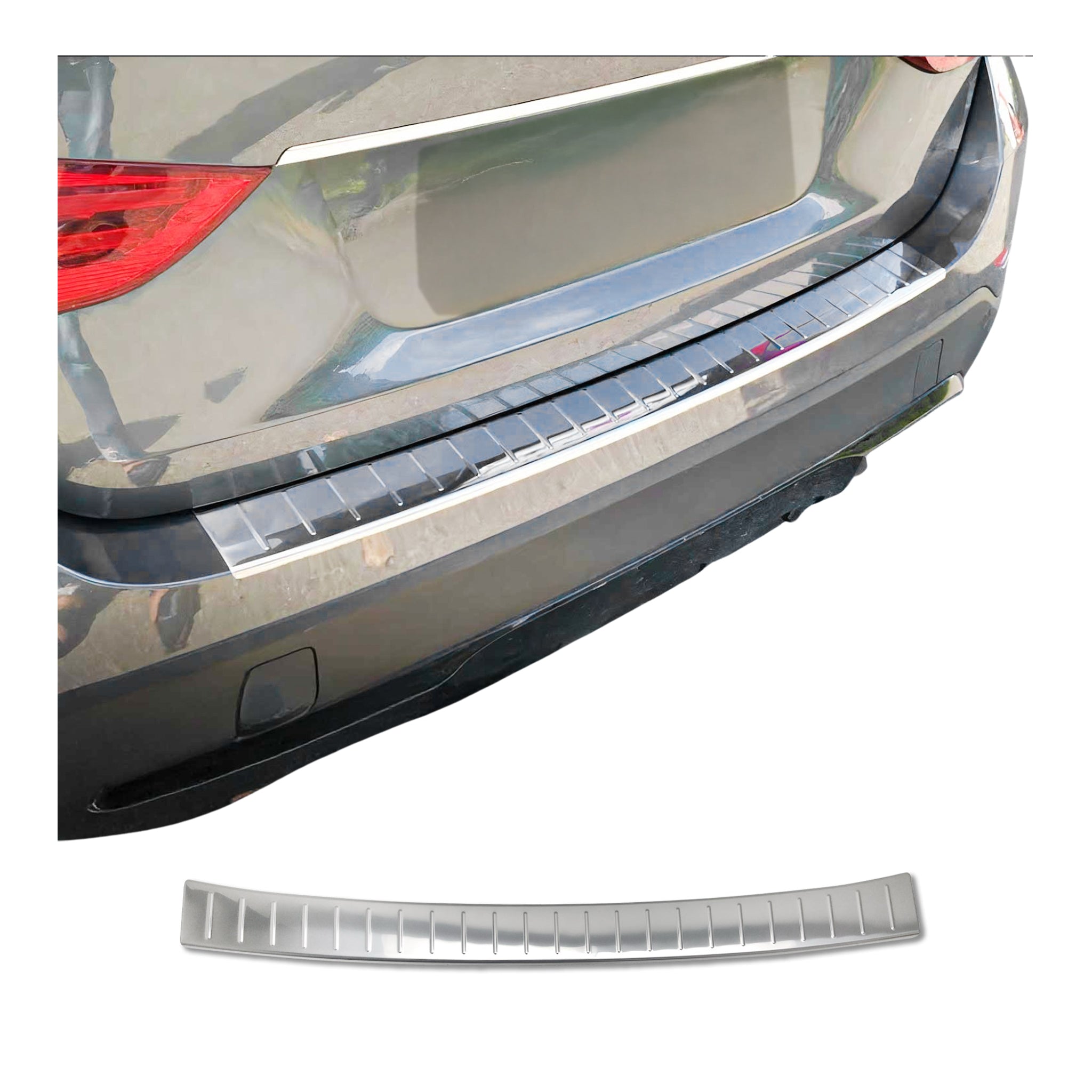 Ladekantenschutz Stoßstange für BMW X1 E84 2012-2015 Facelift Edelstahl Chrom