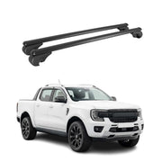 Dachträger Grundträger für Ford Ranger IV 2022-2026 TÜV Aluminium Schwarz 2tlg