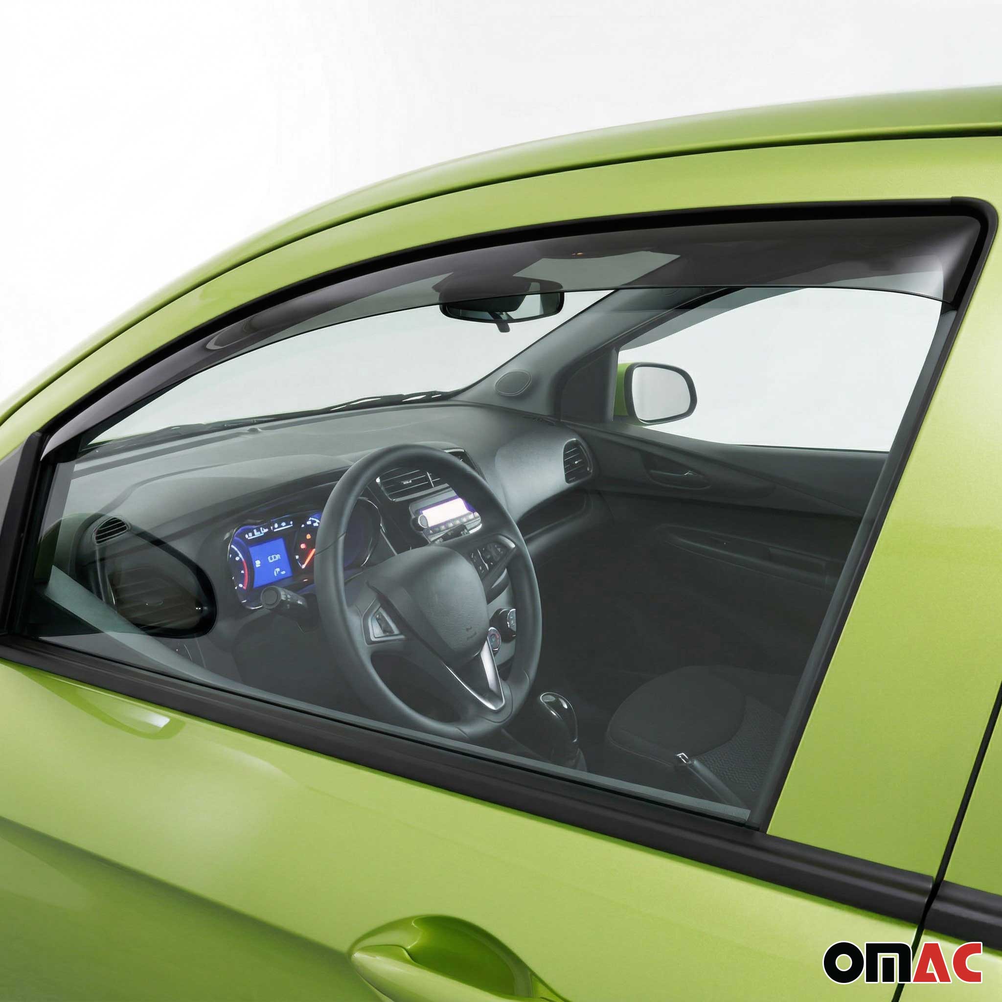 Windabweiser Regenabweiser für Opel Karl 2015-2019 Dunkel Acryl 2tlg