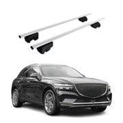 Dachträger Grundtäger für Genesis GV60 2022-2026 75kg Metall Silber 2 tlg