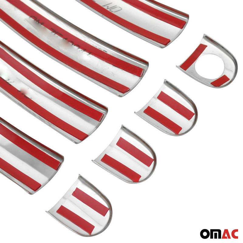 Türgriff Blende Türgriffkappen für Skoda Citigo 2011-2025 4-Tür Edelstahl 9x