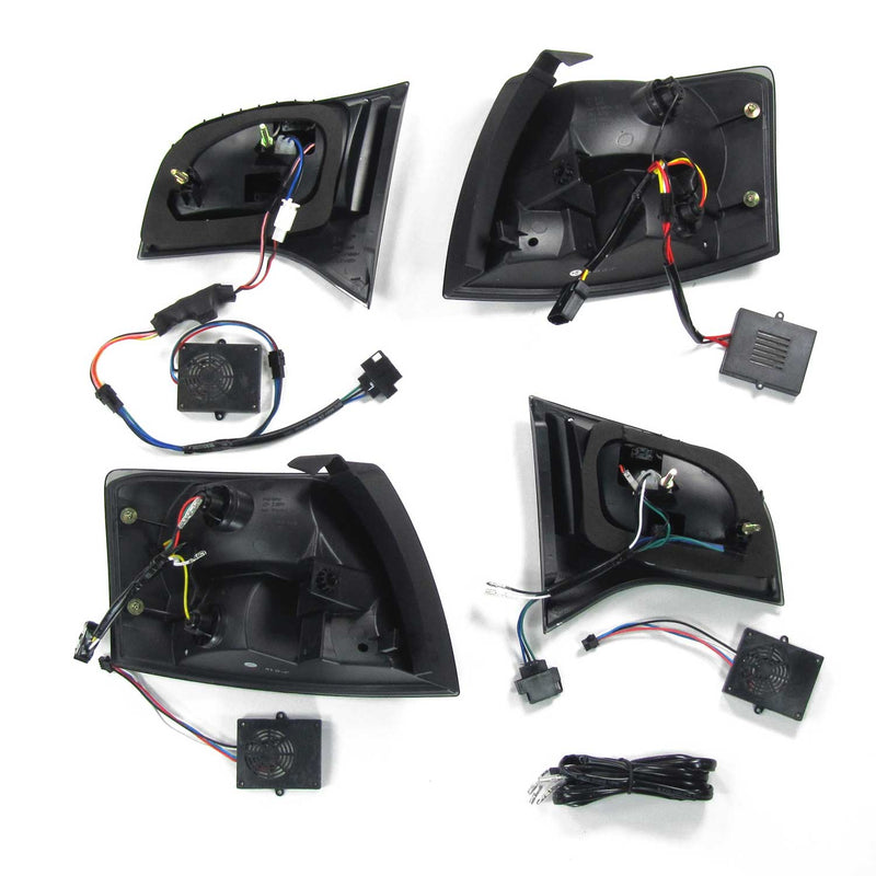 Rückleuchten für Audi A4 Avant B7 2004-2008 schwarz 4tlg