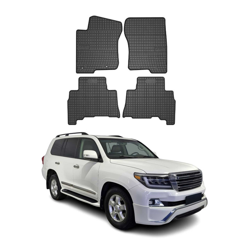 OMAC Gummi Fußmatten für Toyota Land Cruiser 2017-2025 Automatten Schwarz 4x