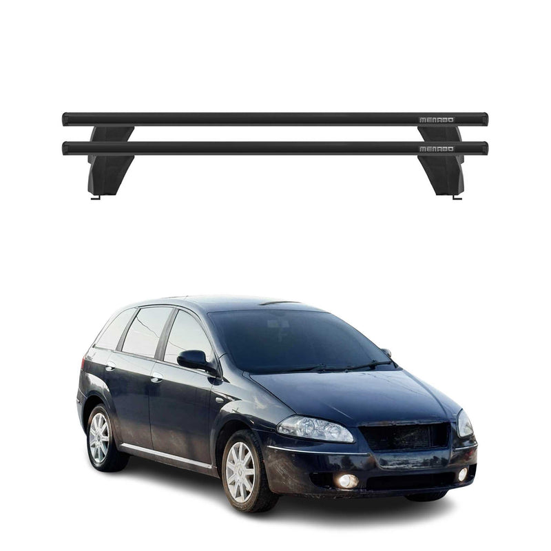 Menabo Dachträger Grundtäger für Fiat Croma 2005-2010 75kg Alu Schwarz 2 tlg