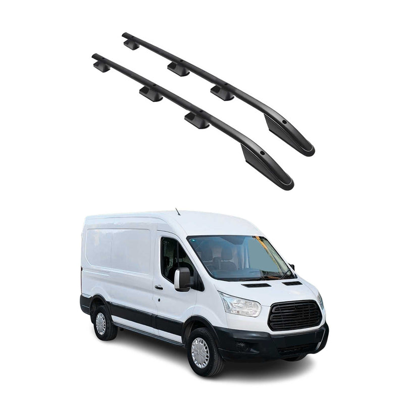 Alu Dachreling Querträger für Ford Transit 2014-2025 L2 Mittel Radstand Schwarz