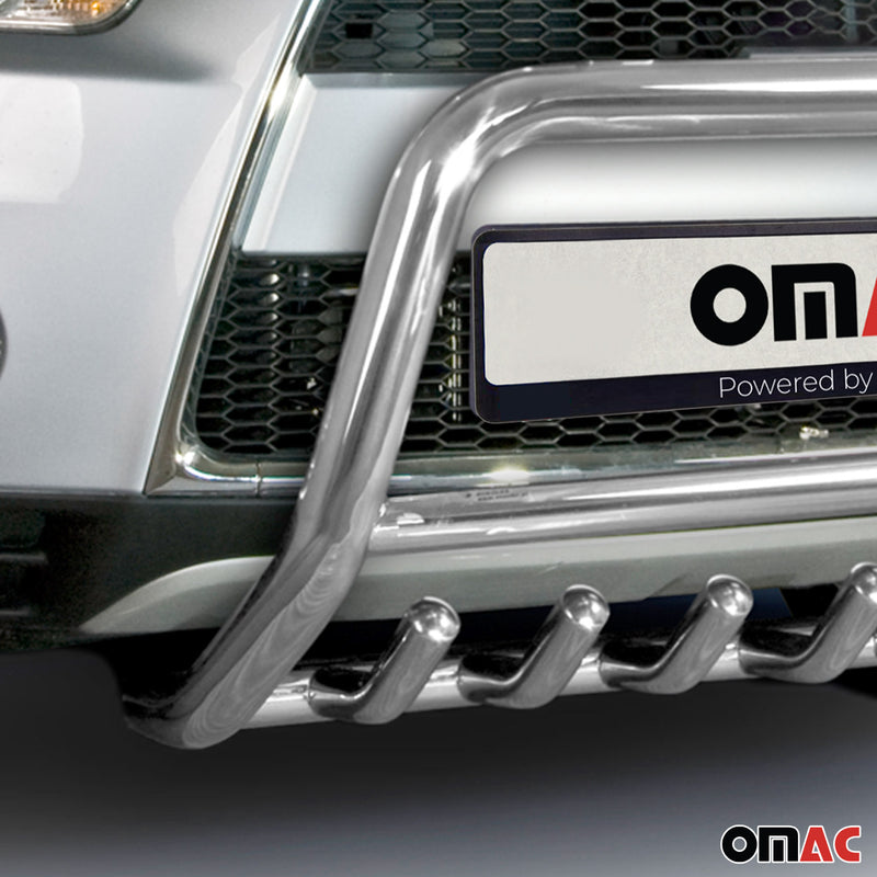 Frontbügel Frontschutzbügel für Mitsubishi Outlander 2010-2012 Stahl ABE Silber