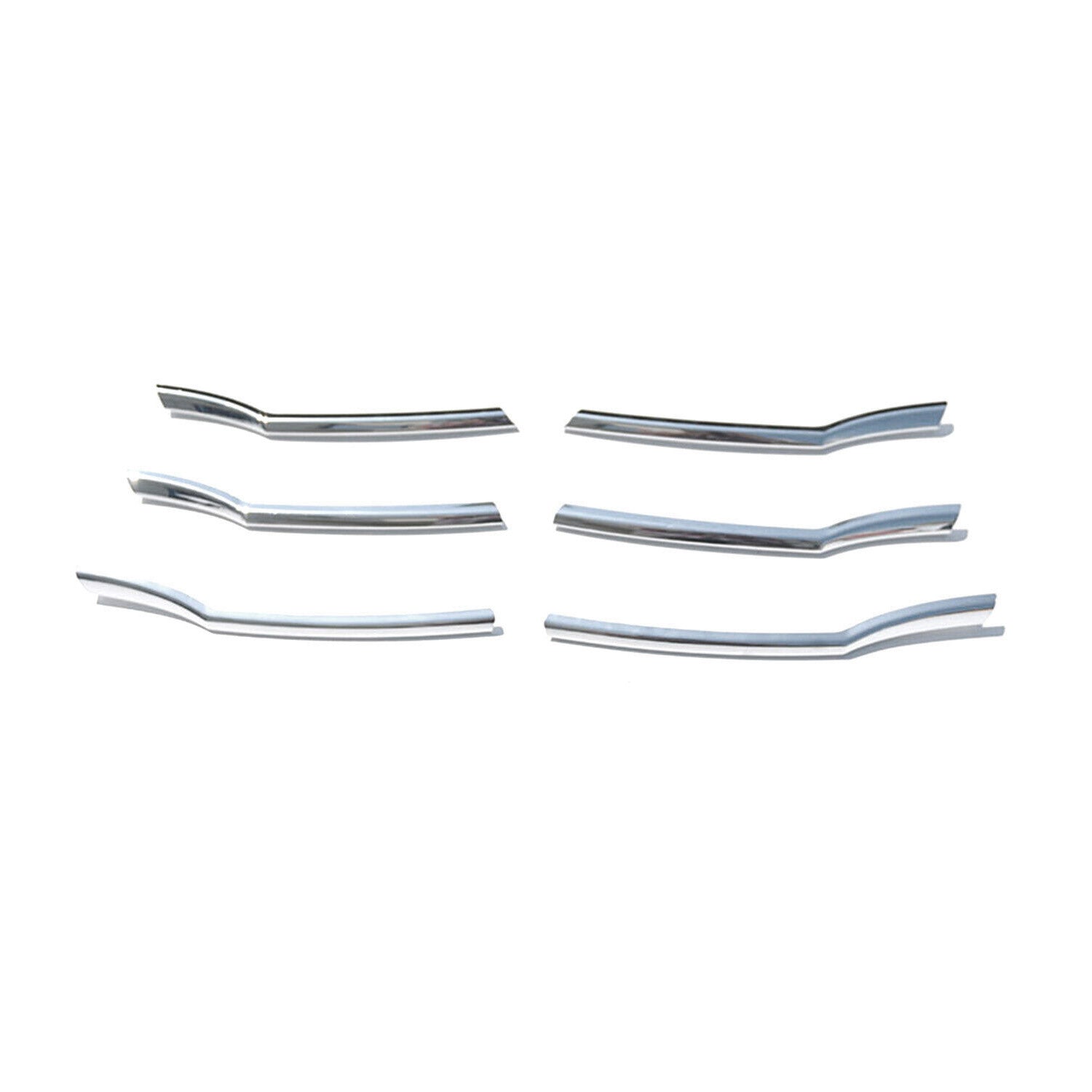 Kühlergrill Leisten Grillleisten für Honda Accord 2007-2012 Chrom ABS Silber 6x