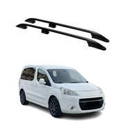 Dachreling für Peugeot Partner Tepee L1 Kurzer 2008-2018 Alu ABE Schwarz 2x