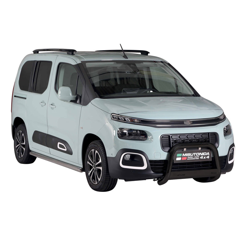 Frontbügel Frontschutzbügel für Citroen Berlingo 2018-2024 ø63mm Stahl Schwarz