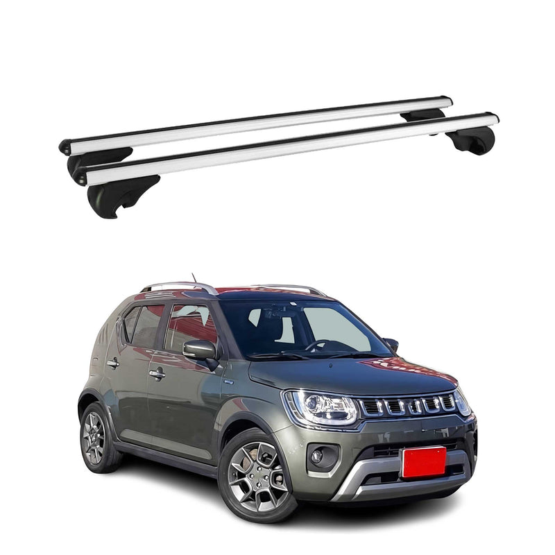 Dachträger Grundtäger für Suzuki Ignis mk2 2016-2025 75kg Aluminium Silber 2 tlg