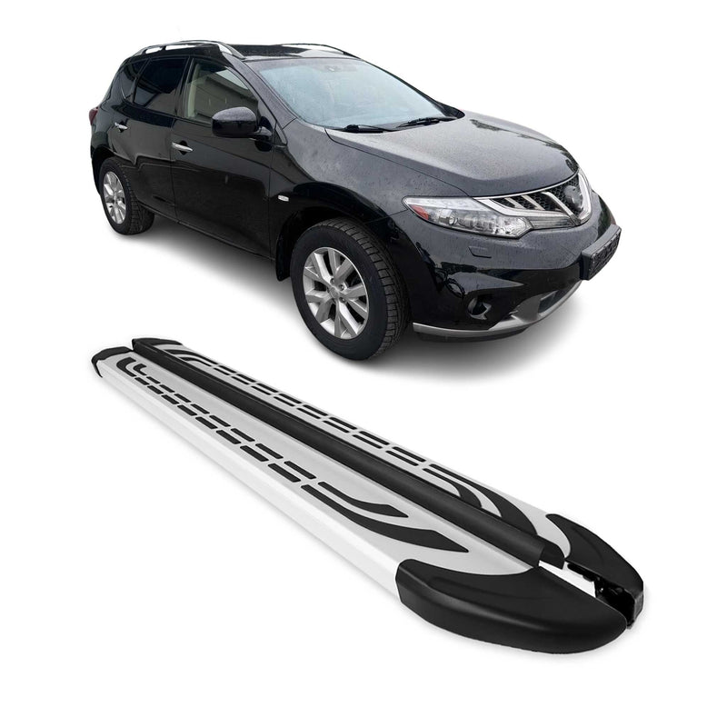 Trittbretter Seitenschweller Seitenbretter für Nissan Murano Z51 2008-2016 Alu