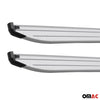 Running boards side skirts for Nissan Patrol 2010-2022 aluminum black 2 pieces
