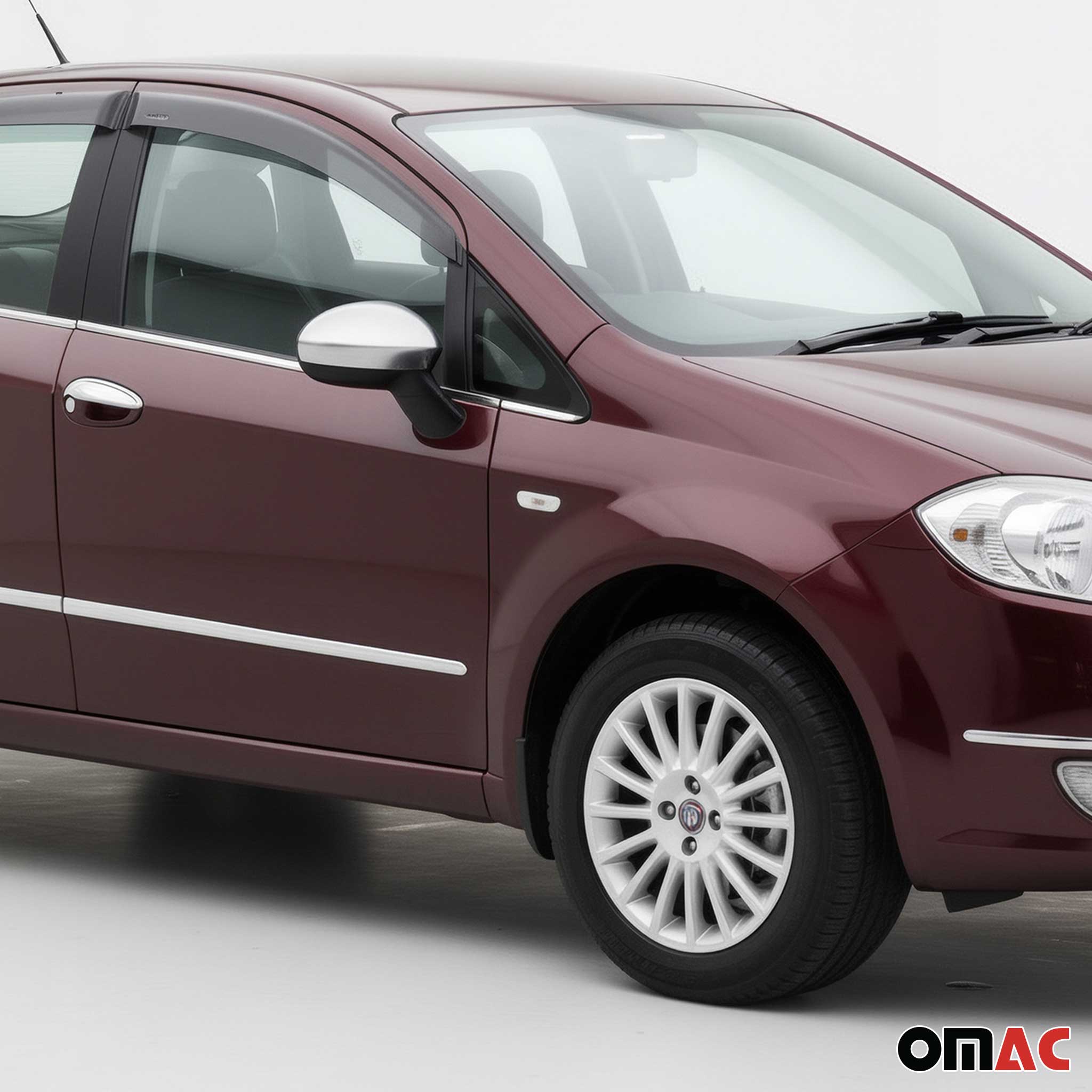 Spiegelkappen Spiegelabdeckung für Fiat Grande Punto 2005-2009 Edelstahl Matt