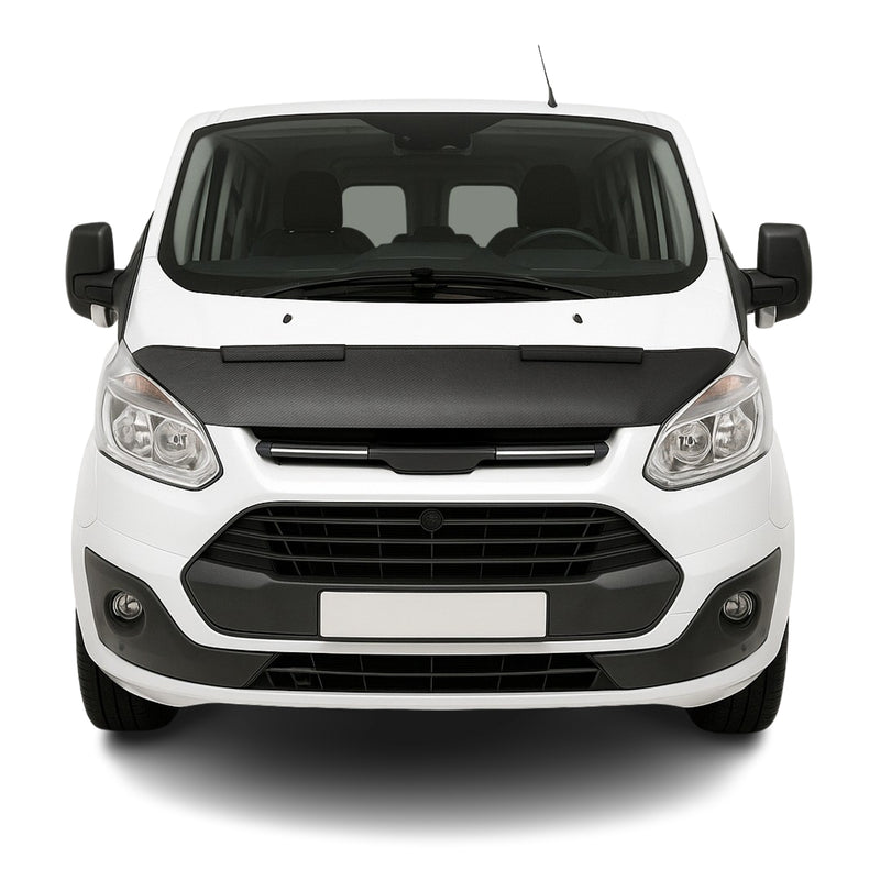 Haubenbra Steinschlagschutz für Ford Tourneo Custom 2013-2024 Carbon Optik Halb