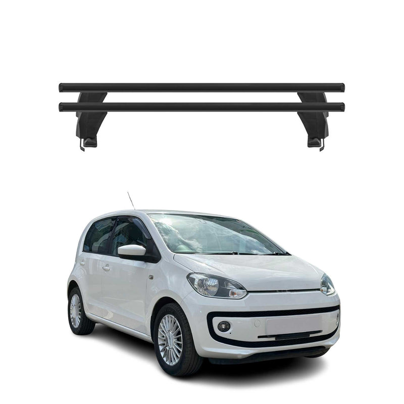 Menabo Dachträger Grundtäger für VW Up 2011-2016 Pre-FL 50kg Alu Schwarz 2 tlg