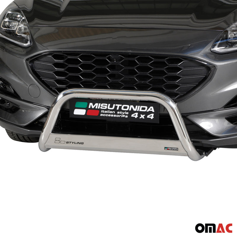 Frontbügel Frontschutzbügel für Ford Kuga 2019-2025 ø63mm Stahl Silber Schutz
